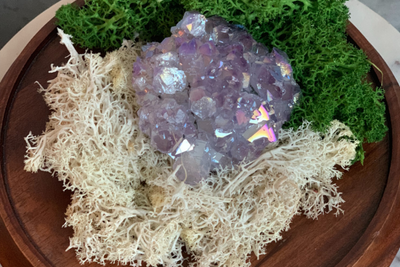 Angel Aura Amethyst Large Cluster