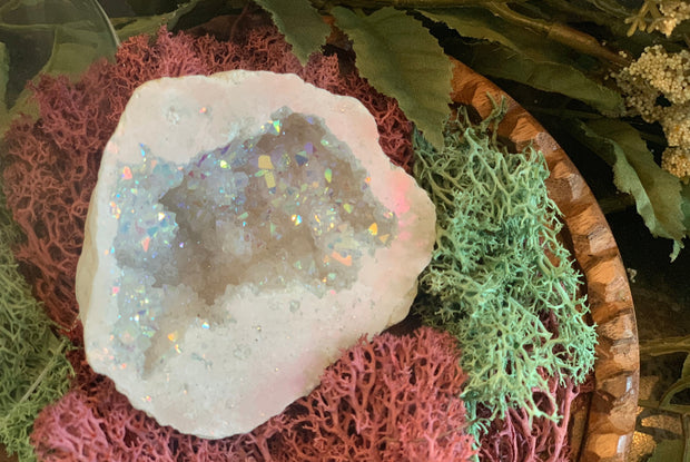 Angel Aura Quartz Geode