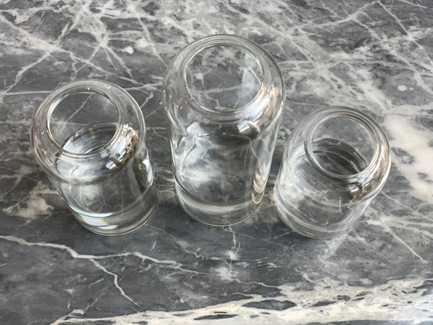 Clear Vase Trio