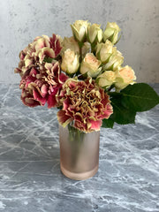 Pretty in Pink Glass Vase