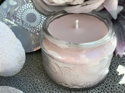 Pink Lace Glass Candle